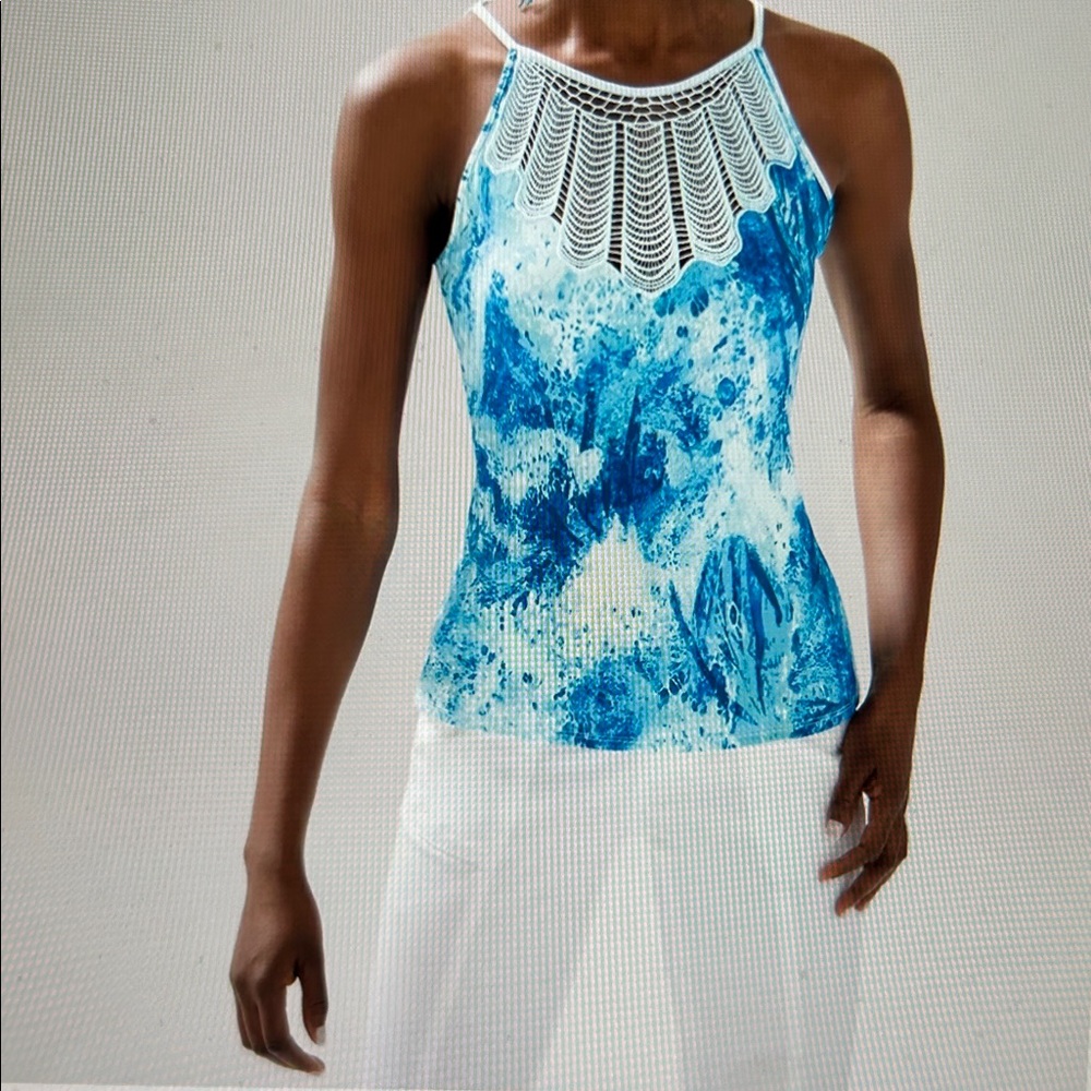 WHBM Openwork Halter Top. Size XXS
